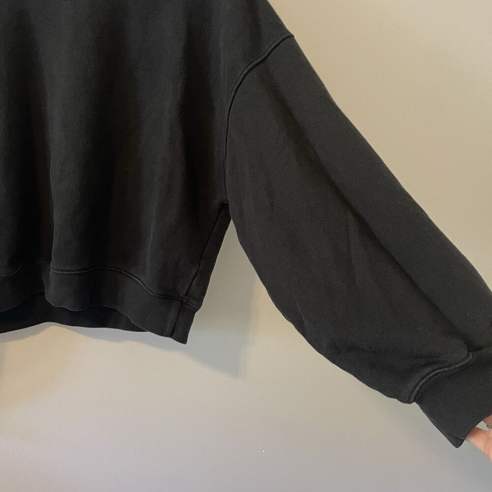 Agolde Women’s Balloon Sleeved Sweatshirt Crewneck Oversized Sz M Made In USA - Picture 3 of 6